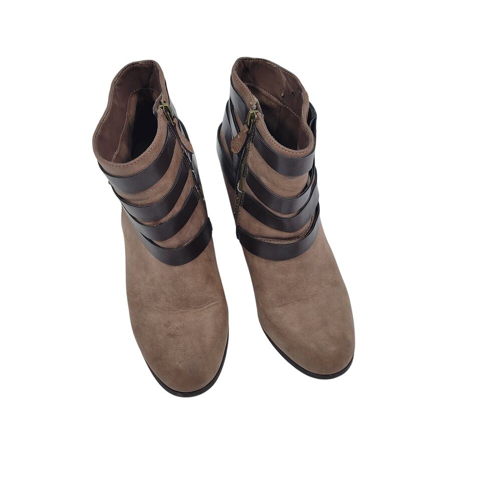 Madden Girl Brown Boots Accents with Darker Brown Straps Size 10M 5522-2S51